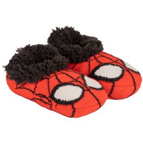 Zapatillas De Casa Suela Blanda Calcetín Spiderman