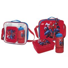 Portamerienda Con Accesorios Spiderman 15 Cm
