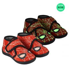 Zapatillas De Casa Media Bota Spiderman
