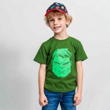 Camiseta Corta Single Jersey Avengers Hulk