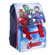 Mochila Escolar Grande Extensible Avengers 40 cm