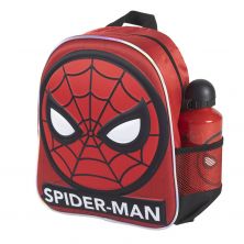 Mochila Infantil 3D Con Accesorios Spiderman 31 Cm