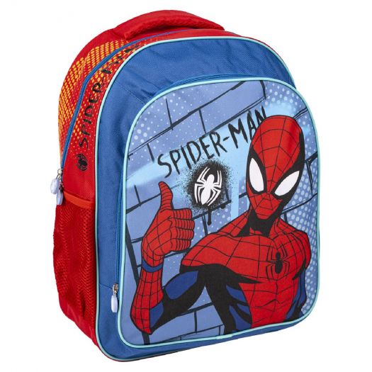 Mochila Escolar Mediana 41 Cm Spiderman al precio Super Moments