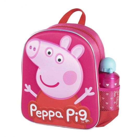Mochila Infantil 3D Con Accesorios Peppa Pig al mejor precio Super Moments