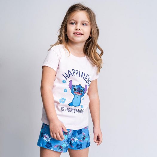 Pijama Corto Single Jersey Punto Stitch al mejor precio Super