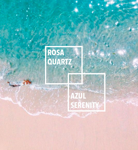 Rosa cuarzo + Serenity: Los colores del verano de 2016