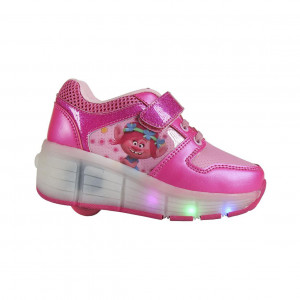 Zapatillas con ruedas y luces trolls poppy